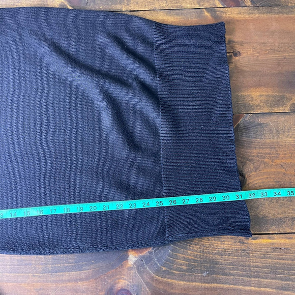 Vintage Suzy T Western Fringe Black Ribbed Star Studded Sweater Women's Medium - Picture 9 of 9